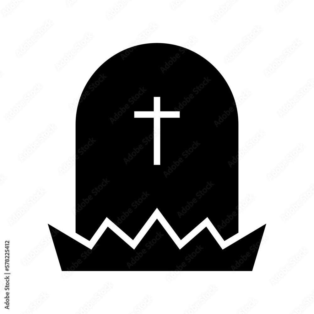Obraz premium grave icon or logo isolated sign symbol vector illustration - high quality black style vector icons 