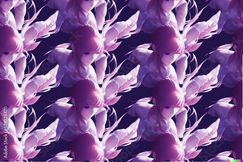pink and purple flowers