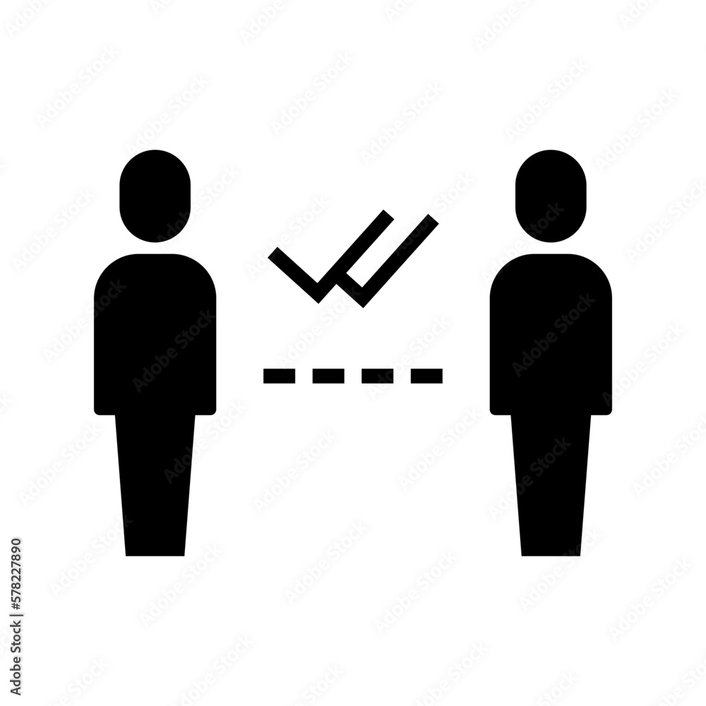 social distancing icon or logo isolated sign symbol vector illustration - high quality black style vector icons
social distancing icon or logo isolated sign symbol vector illustration - high quality black style vector icons