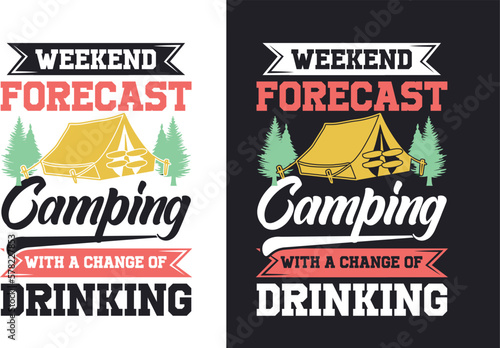 Camping T Shirt Design, Outdoor T-Shirt Design