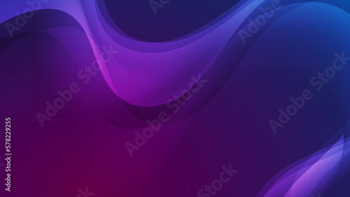 Blue ultraviolet glowing waves abstract background