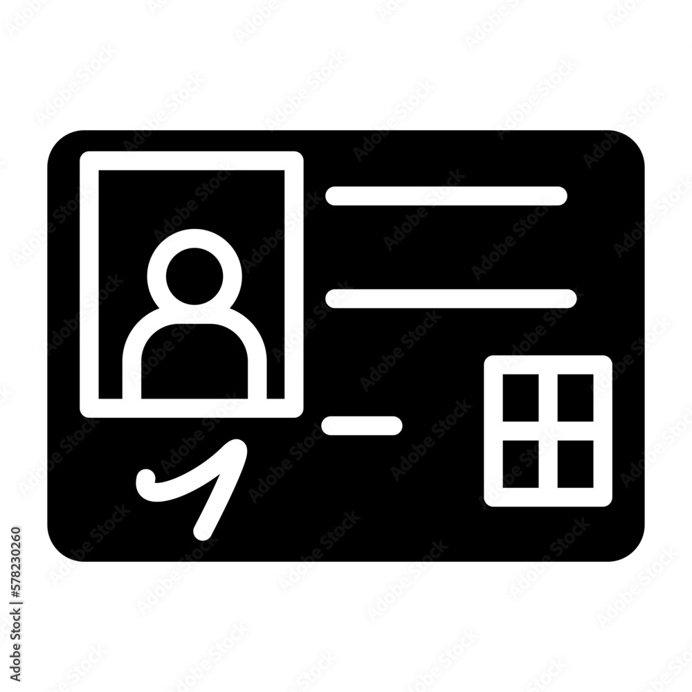 Vector Design ID Card Icon Style Vector Design ID Card Icon Style