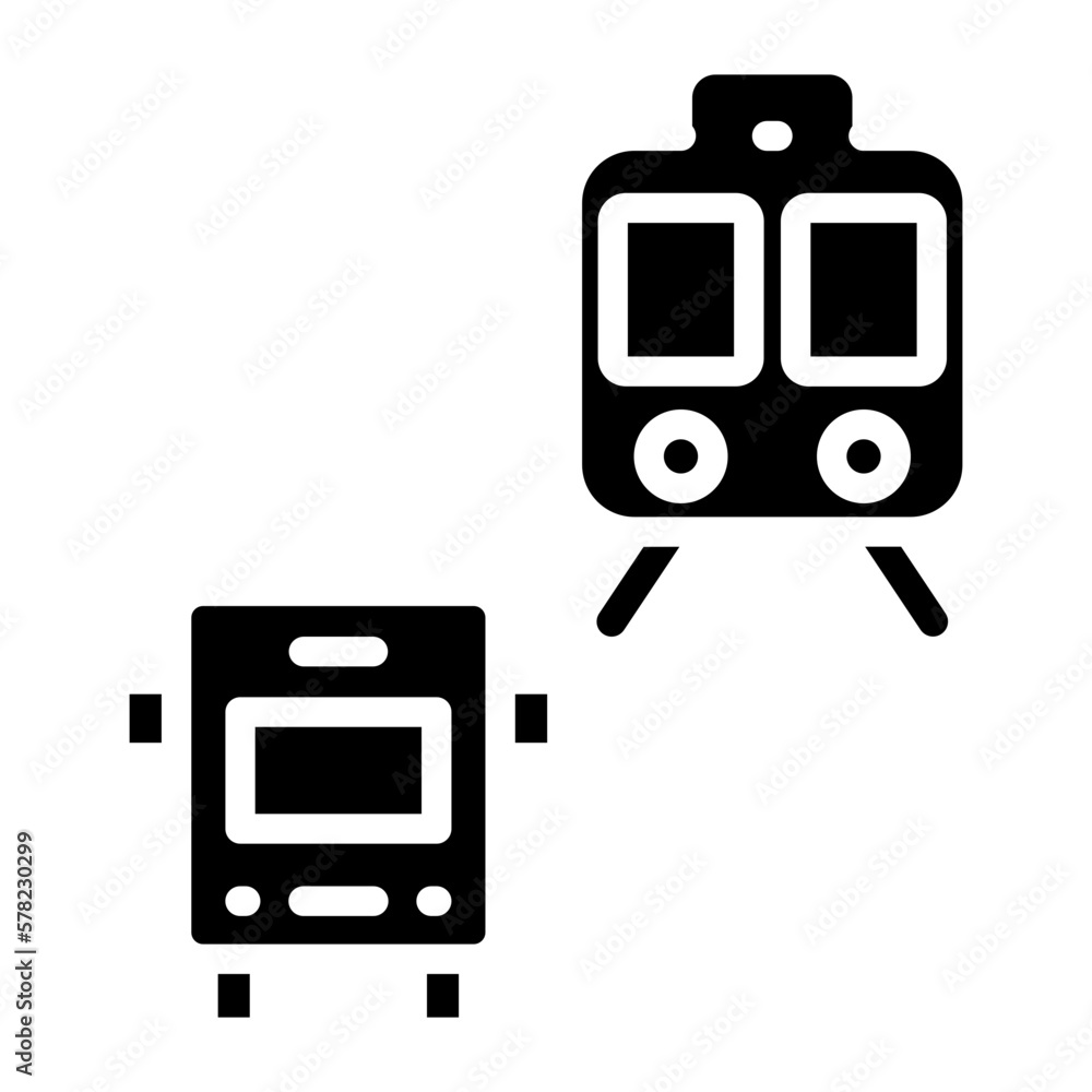 Vector Design Public Transport Icon Style Vector Design Public Transport Icon Style