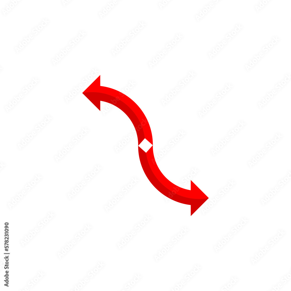 Arrow icon. Color arrow symbols isolated on white background Arrow icon. Color arrow symbols isolated on white background