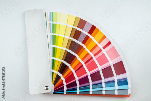 palette of color isolated on white background