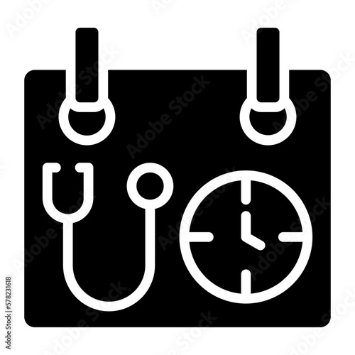 vector  medical appointment icon style