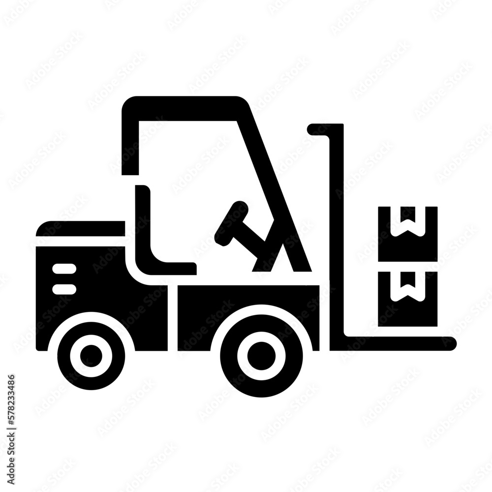 Forklift Icon Style