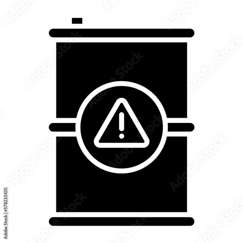 Toxic Waste Icon Style