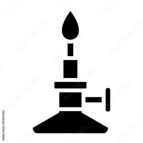 Vector Design Bunsen Burner Icon Style