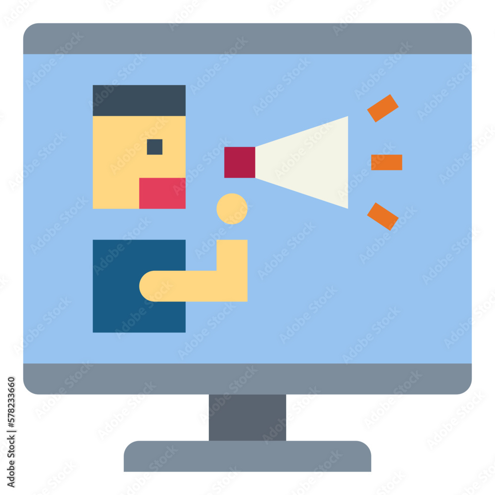 advertise flat icon style advertise flat icon style