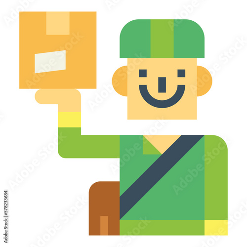 messenger flat icon style