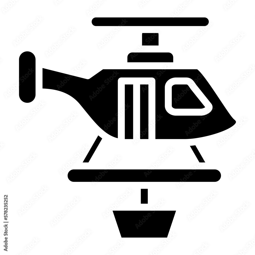 Vector Design Firefighter Helicopter Icon Style Vector Design Firefighter Helicopter Icon Style