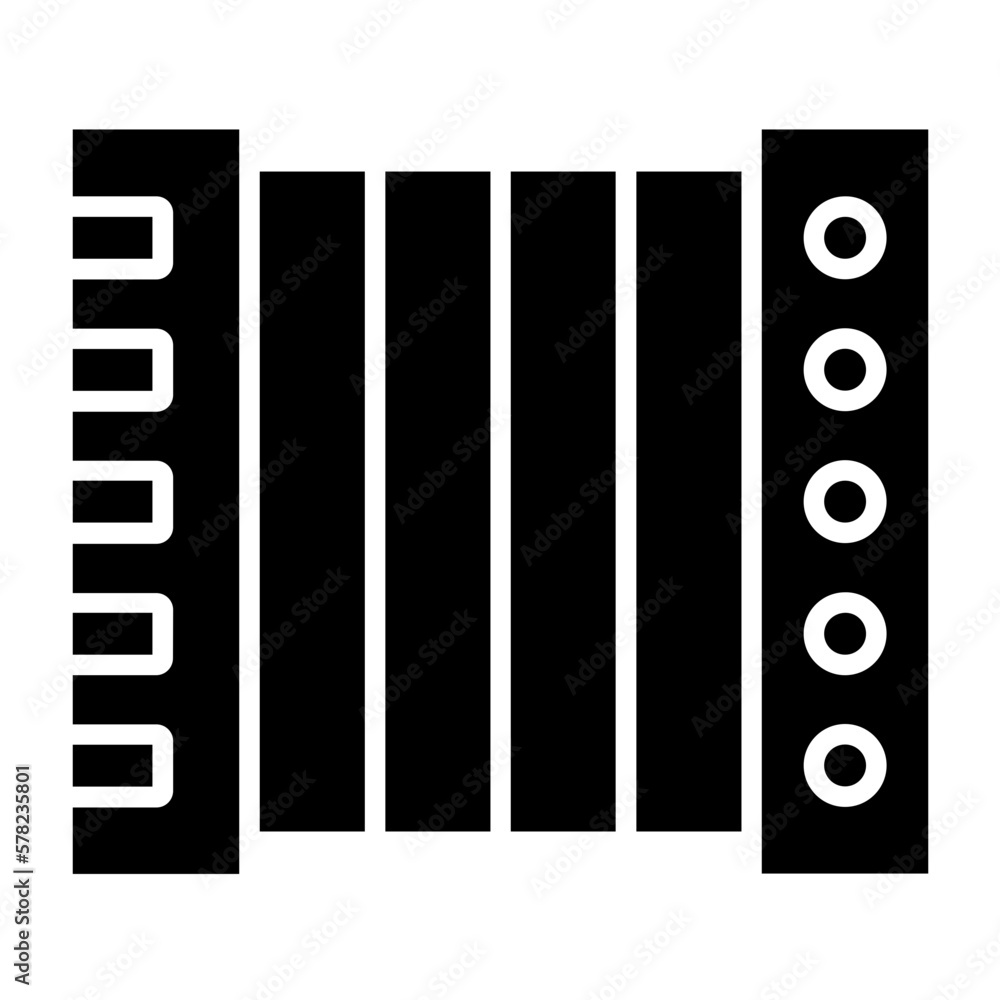 Obraz premium Accordion Icon Style