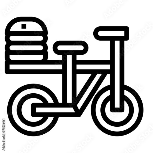 delivery line icon style