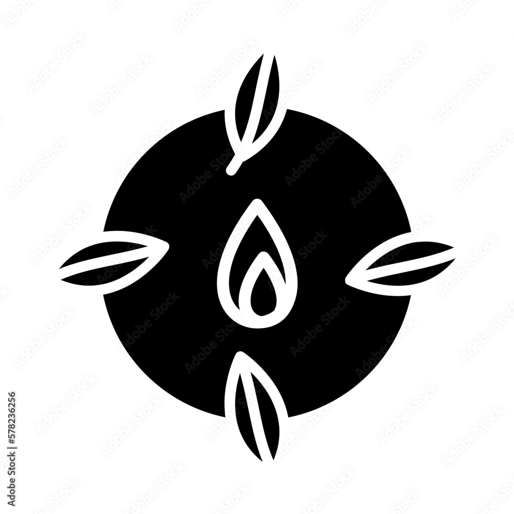 Fototapeta premium Biomass Icon Style