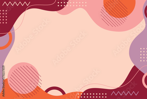 Flat abstract colorful backdrop with geometric shapes. Vector illustration