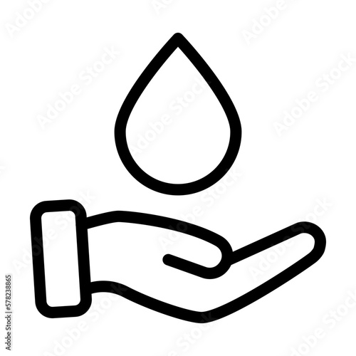 Save Water Icon Design