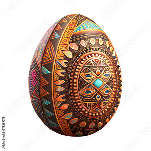 painted egg, AI Generated