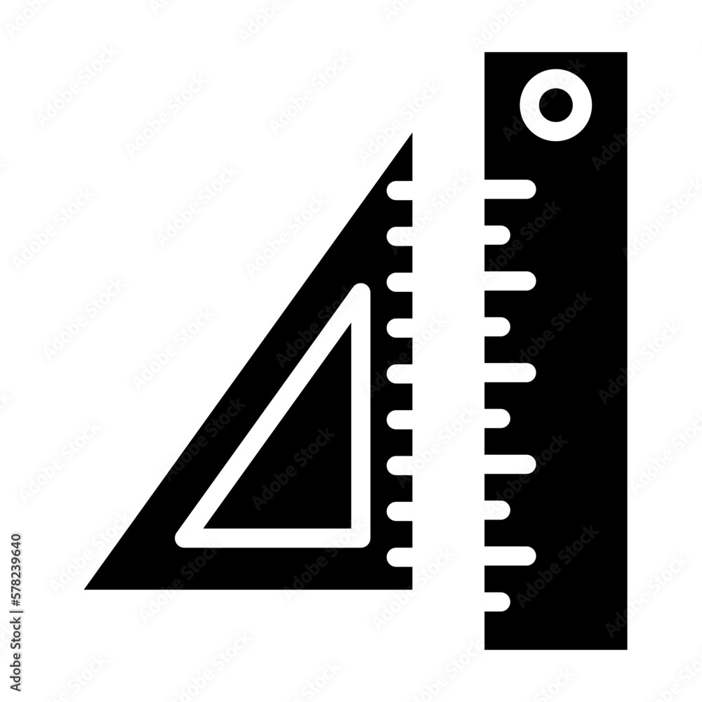 Vector Design Ruler Icon Style