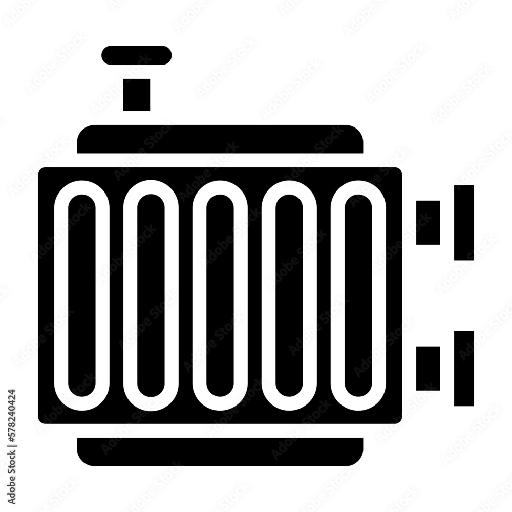 Vector Design Radiator Icon Style Vector Design Radiator Icon Style