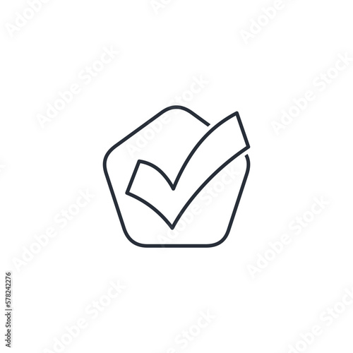 favorable attitude. loyalty. Vector linear icon isolated on white background.