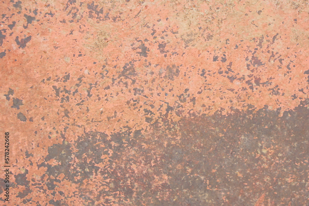 Old iron background with brown rust