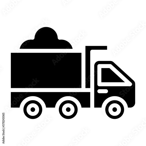 Vector Design Dump Truck Icon Style