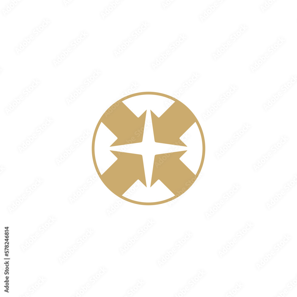 four corners luck icon logo simple luck symbol four corners luck icon logo simple luck symbol