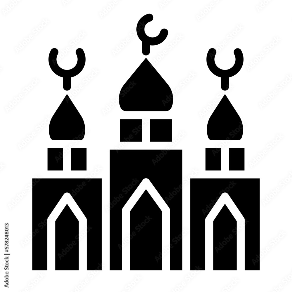 Vector Design Mosque Icon Style Vector Design Mosque Icon Style