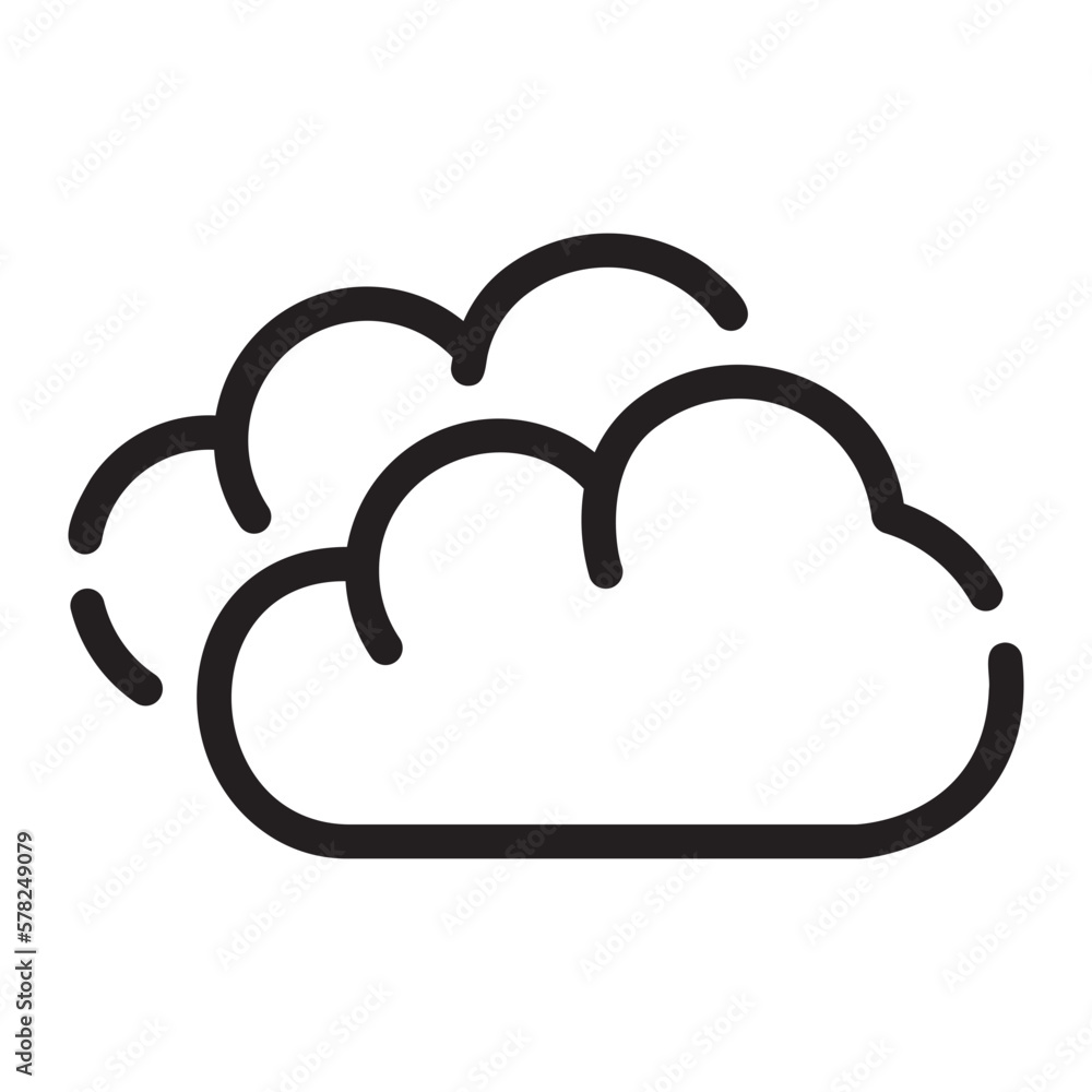 Cloud line icon Cloud line icon