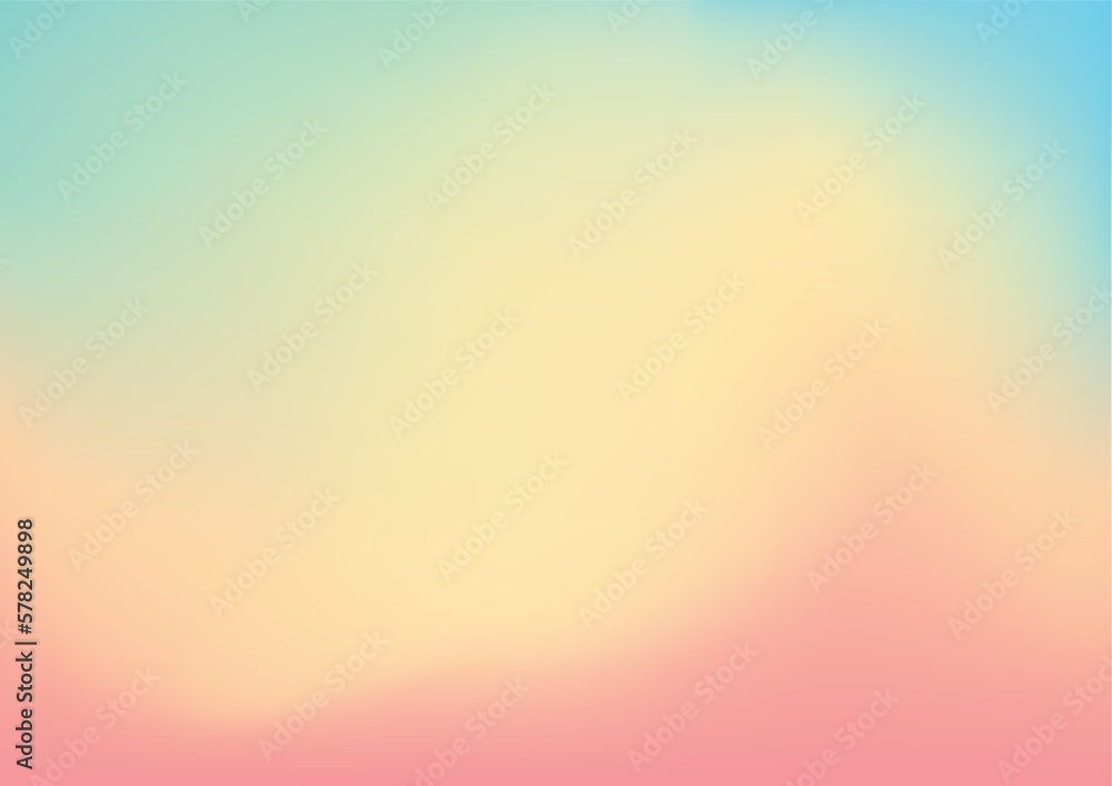 Abstract colorful blur background, rainbow gradient vector illustration template for website, poster, banner, backdrop