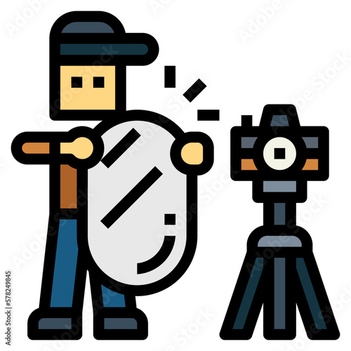 assistant filled outline icon style photo