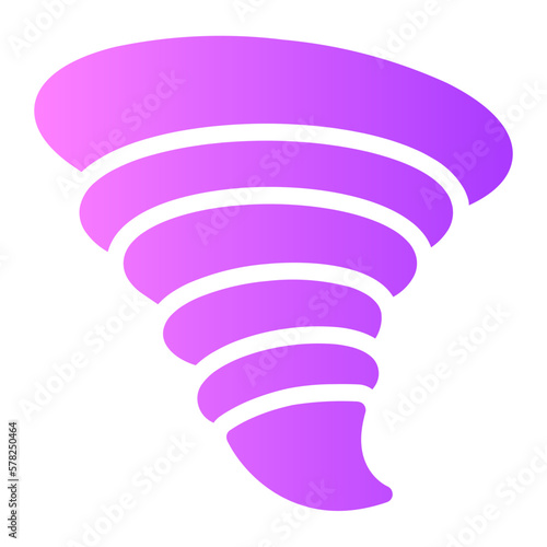 Tornado gradient icon