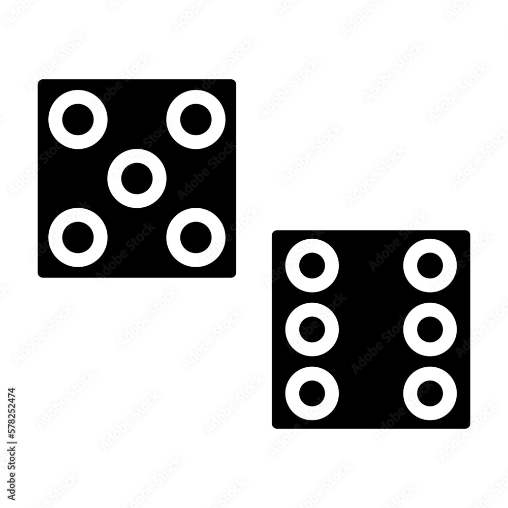 Vector Design Dices Icon Style Vector Design Dices Icon Style
