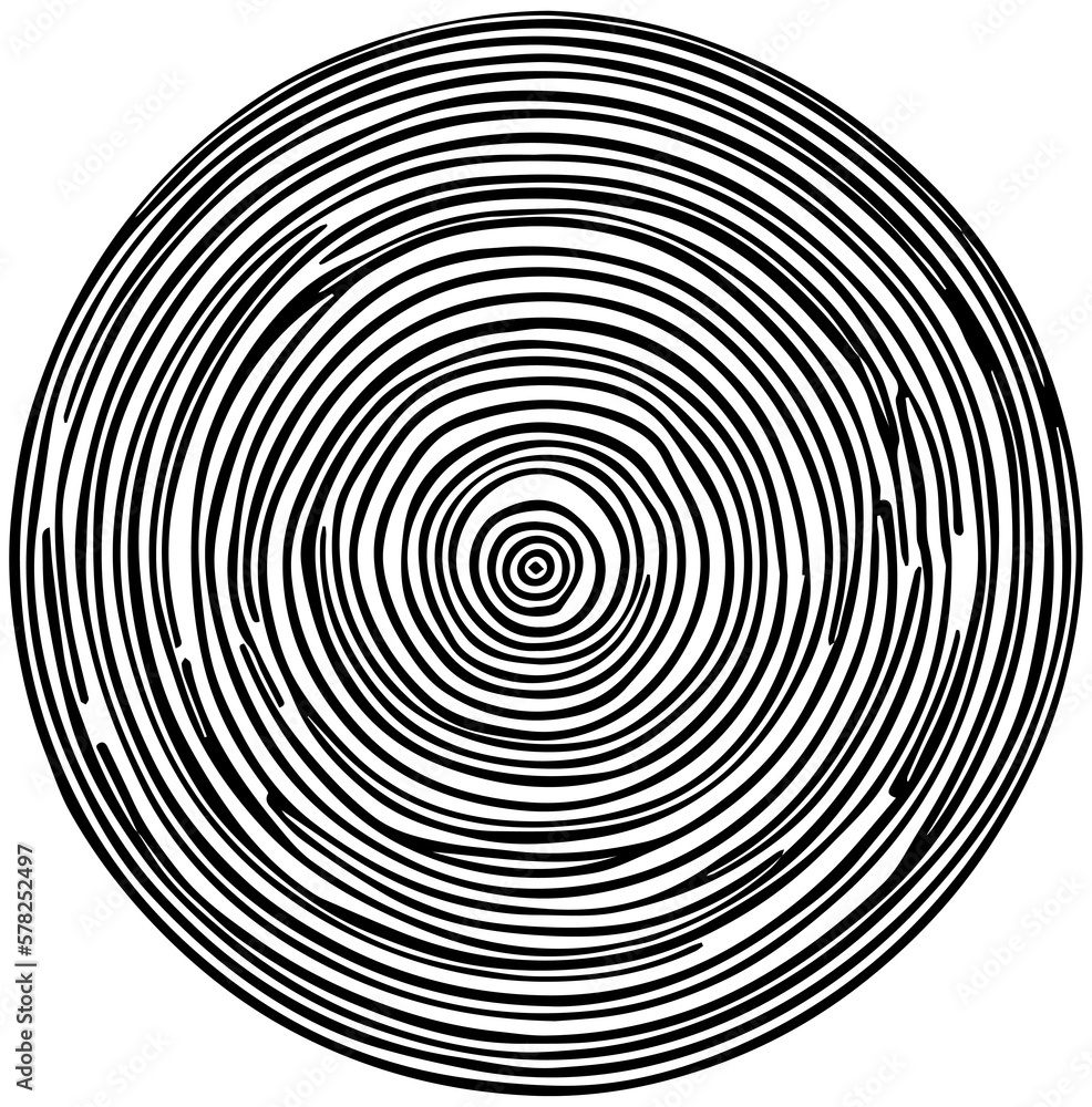 Abstract tree rings. Png concept for background. Thin black lines on white. Abstract tree rings. Png concept for background. Thin black lines on white.