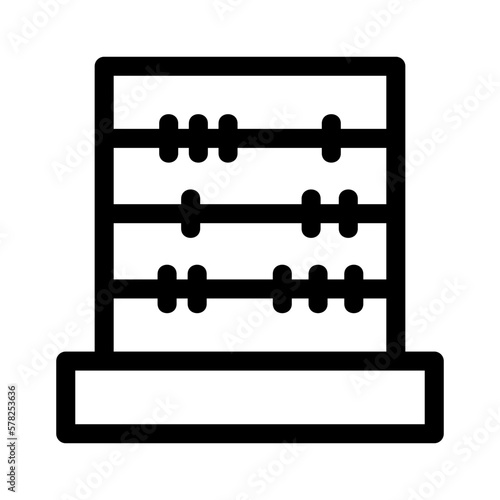 abacus icon or logo isolated sign symbol vector illustration - high quality black style vector icons
