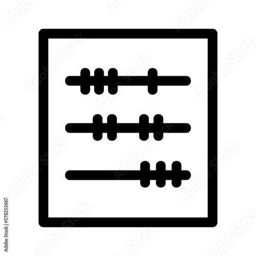 abacus icon or logo isolated sign symbol vector illustration - high quality black style vector icons
