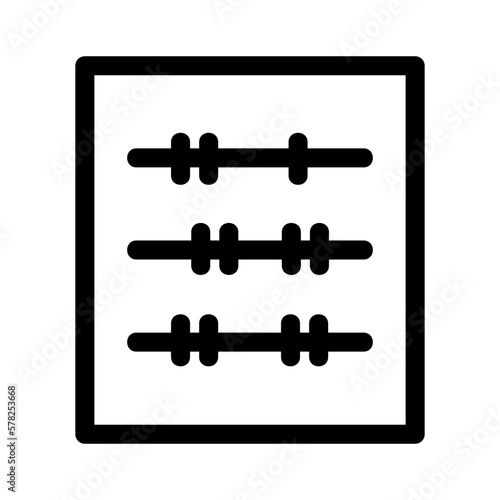 abacus icon or logo isolated sign symbol vector illustration - high quality black style vector icons
