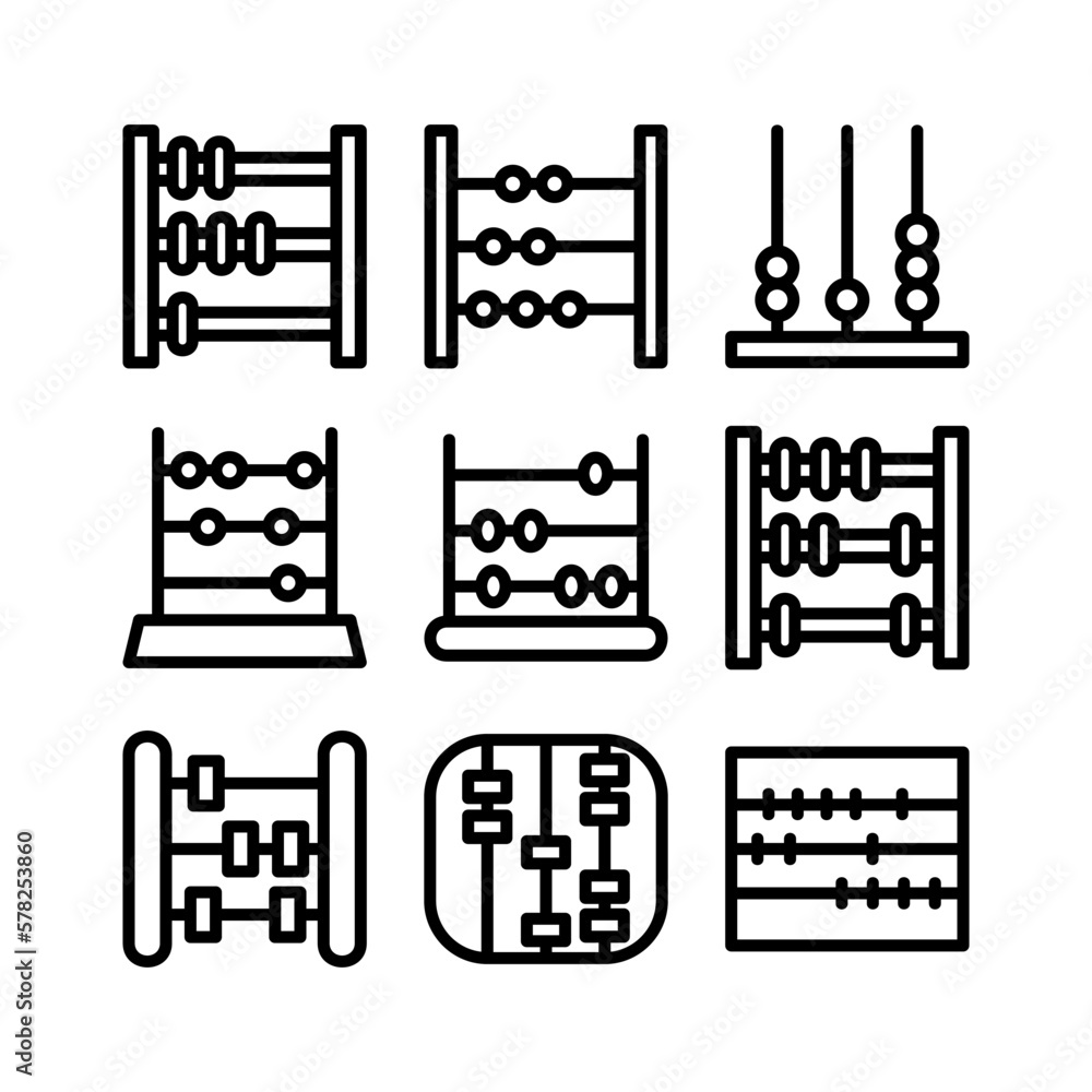 Obraz premium abacus icon or logo isolated sign symbol vector illustration - high quality black style vector icons 