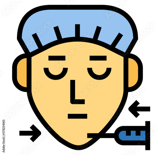 botox filled outline icon style