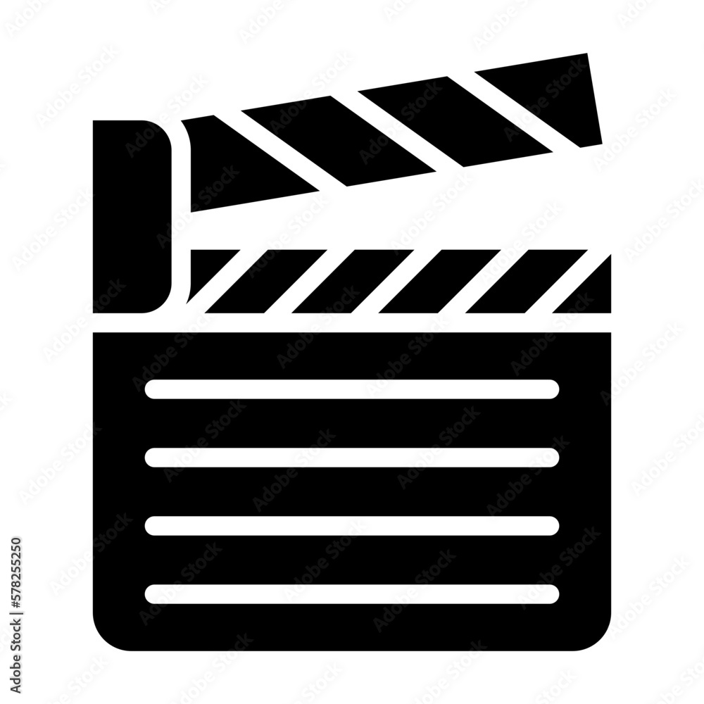 Vector Design Clapperboard Icon Style