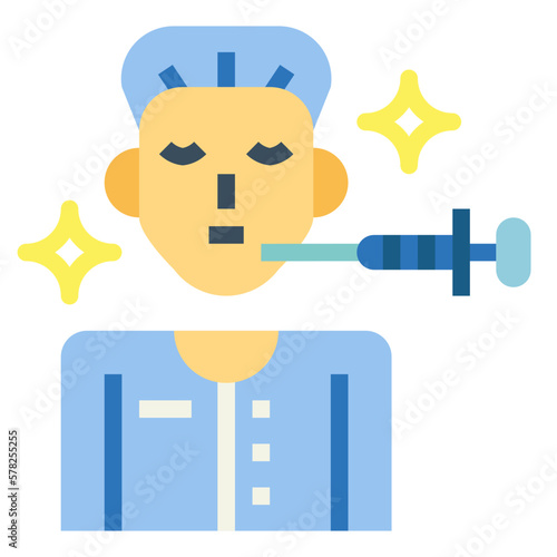 botox flat icon style