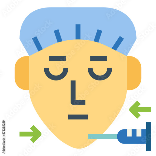 botox flat icon style