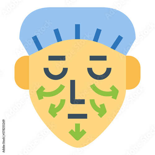 face lift flat icon style