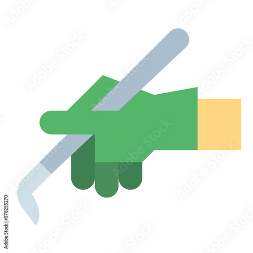 forceps flat icon style