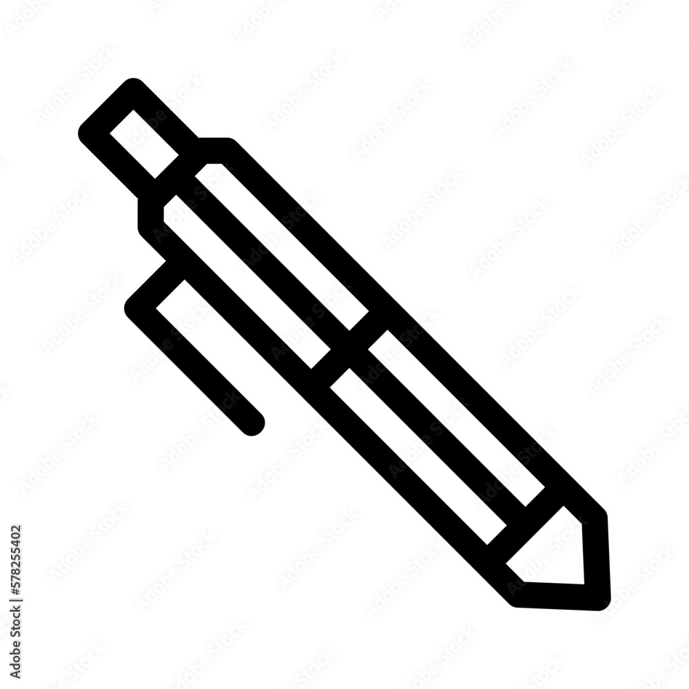 Fototapeta premium ballpoint icon or logo isolated sign symbol vector illustration - high quality black style vector icons 