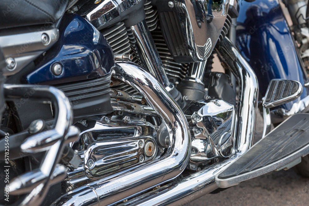 Motorcycle engine closeup. chrome engine parts. Shiny smooth details. Motorcycle engine closeup. chrome engine parts. Shiny smooth details.