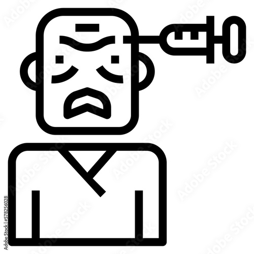 rejuvenation line icon style