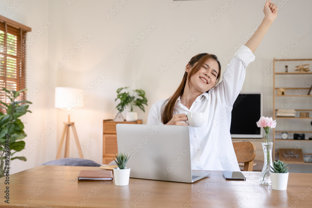 Happy cheerful cute beautiful business woman in office. Happy cheerful cute beautiful business woman in office.