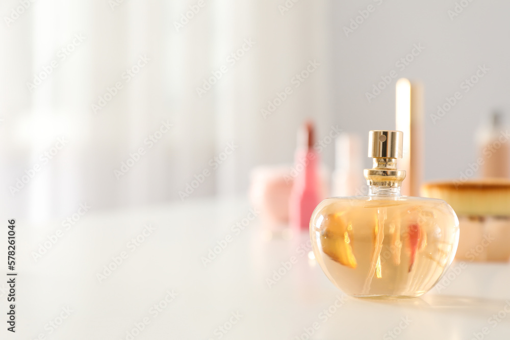 Concept of cosmetic and different female accessories, space for text Concept of cosmetic and different female accessories, space for text